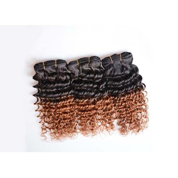 Ombre Virgin Brazilian Hair Deep Wave Two Tone Ombre Hair Extensions 1b/30