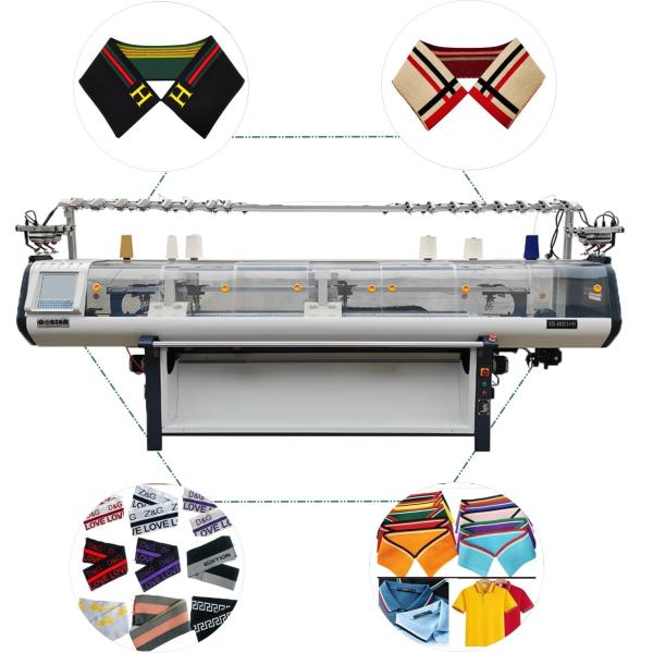 3765*900*1440MM Single System Double Carriage Collar Knitting Machine Sales 14g 16g