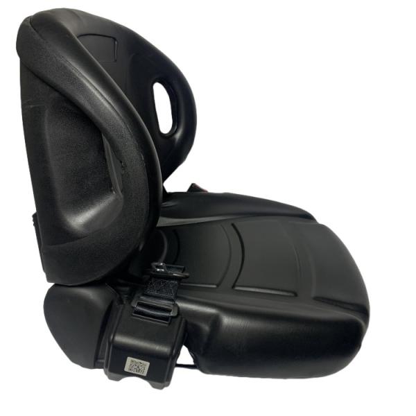Universal Forklift Seat with Steel Armrest Fold Down Backrest and Leather Material for Long Working Life