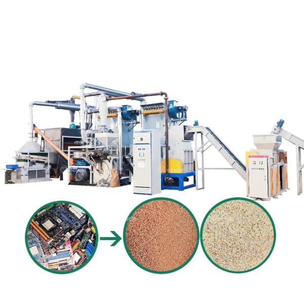 Metal and Non Metal Recycling Plant for Waste Electronic Computers Eco-friendly