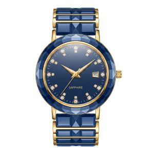 Celastine Blue — Sapphire Ceramic Couple Watch Set