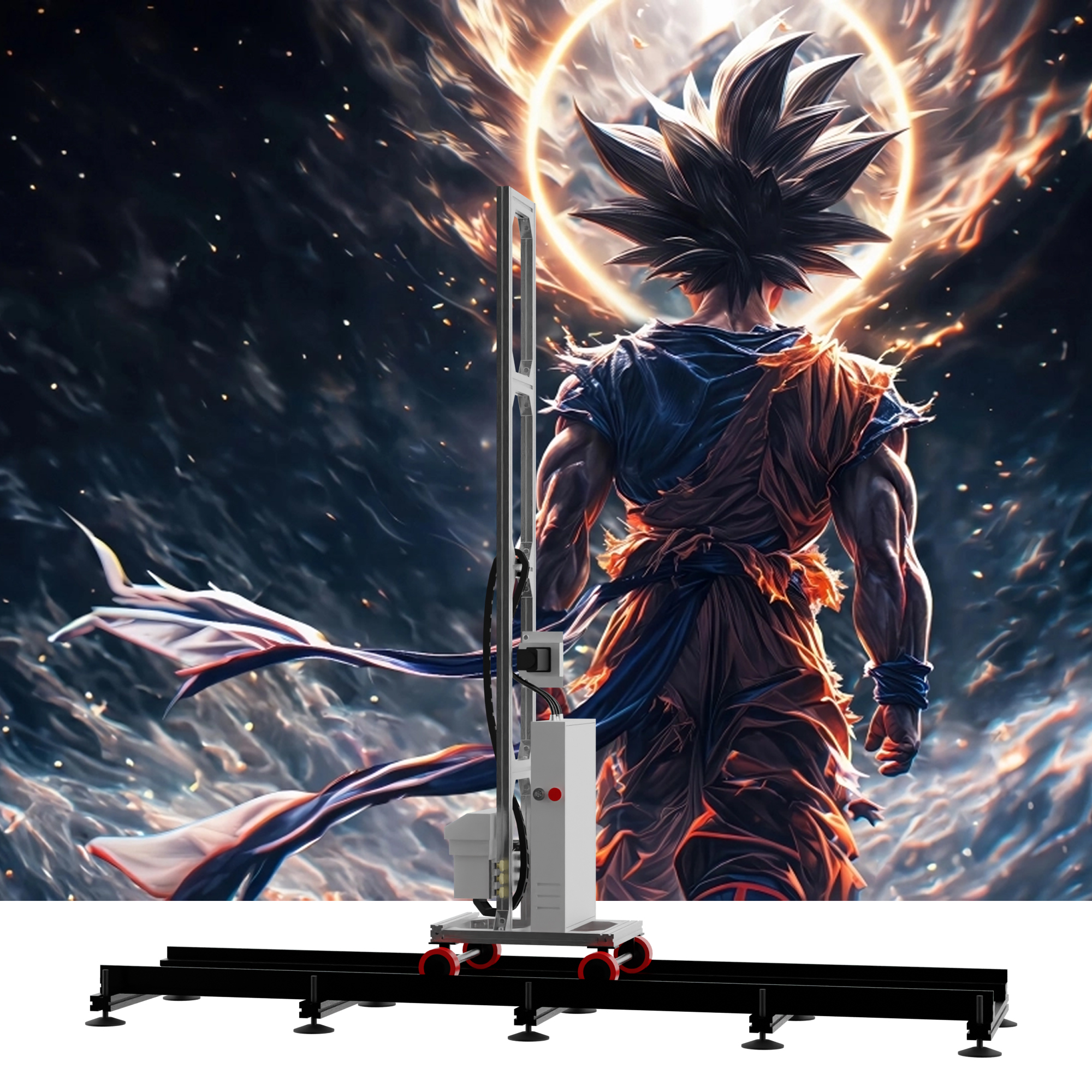 Vertical UV Wall Printer Machine 3D Mural Inkjet Printer for Indoor Outdoor Direct to Wall Printing High Precision 4K