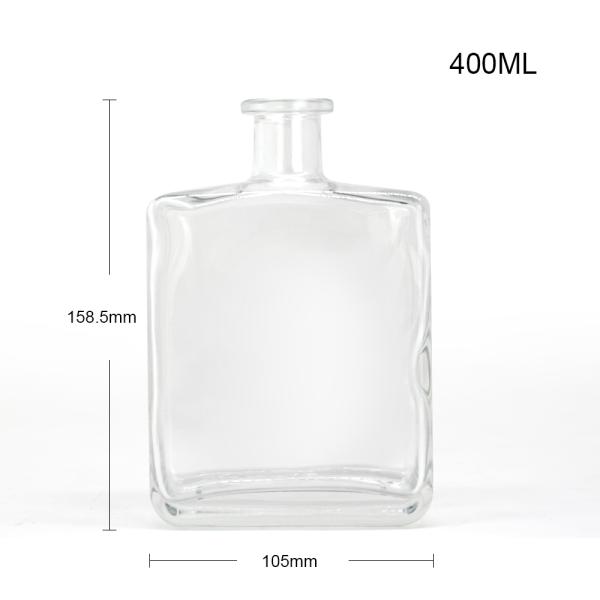Glass Bottle With Stopper Cork For Gin Rum Vokda Whisky Tequila Liquor Spirits 700ml Clear
