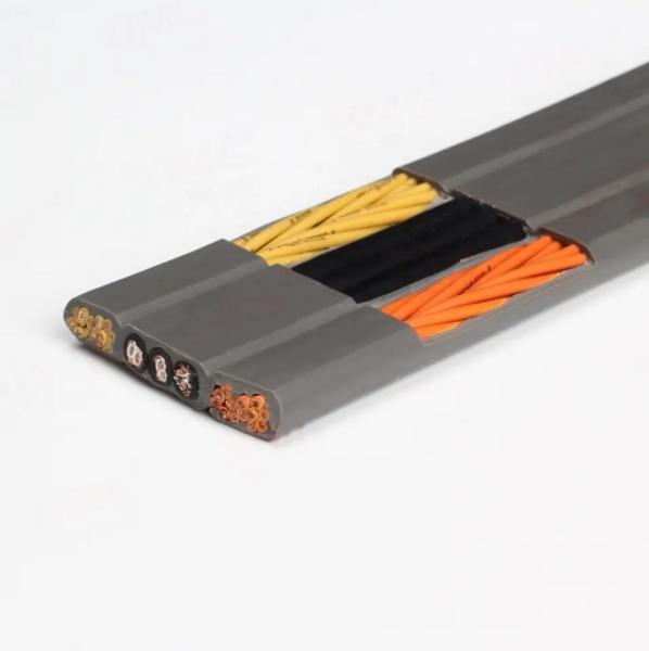Type YFFBPG Flat Cable 3X16 24X1.5, 3X15P Power And Control Cable For Crane Reeling System