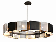 Декоративные лампы черной стреловидности серебряные современные вися корозию светильников Rustproof анти-