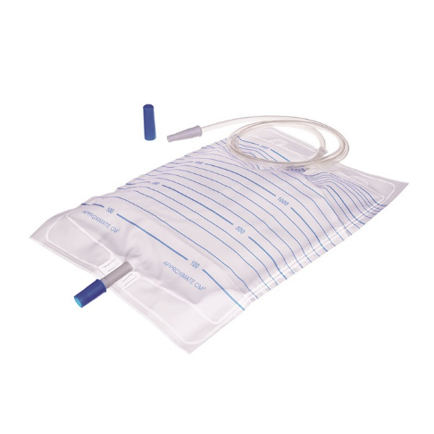 2000ml Capacity Leakproof Urine Bag with T-Tap Valve for Sterile Disposable Urine Collection