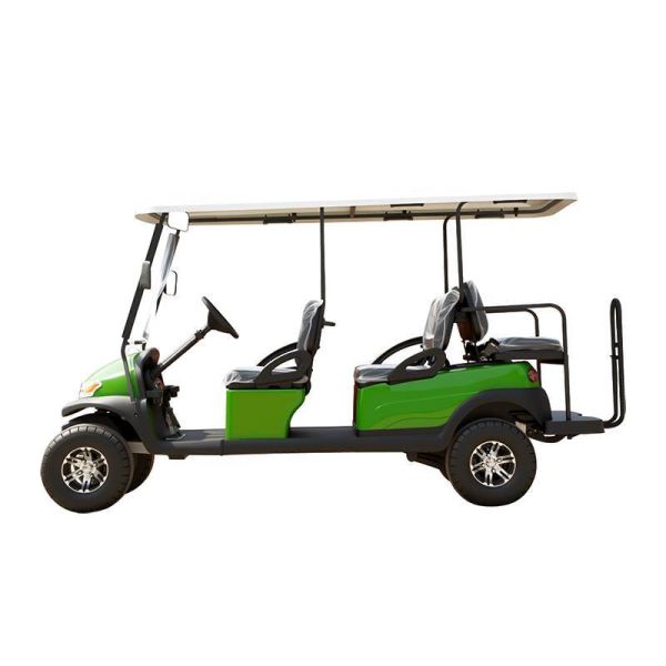 Lifted 4 Seats 2 Rears Electric Golf Buggy Lithium Battery Accessories Customizable