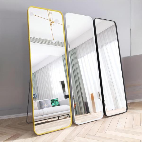 Современный дизайн стиль стеклянное зеркало для верхней моды длинный пол длина ванной комнаты