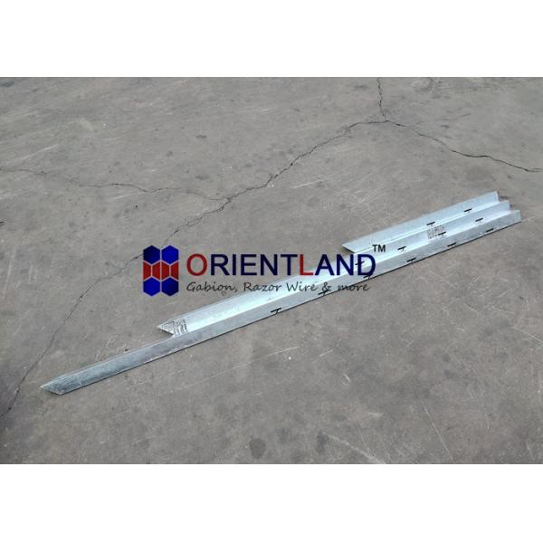 1.6 Length Concertina Razor Barbed Wire Poles Hot Dipped Galvanized