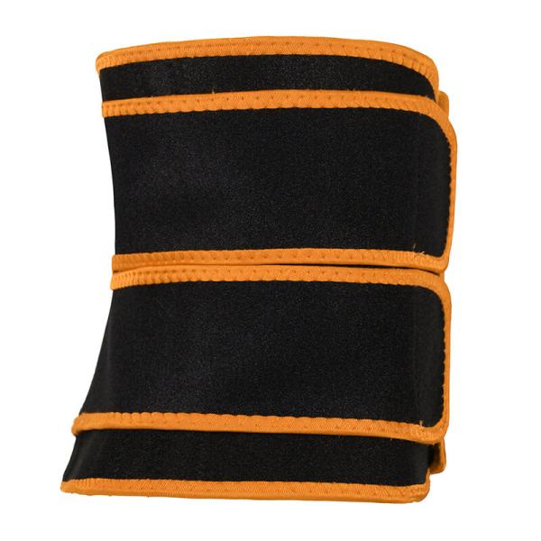 Разминка женщин вспотела пояс спортзала кнопки велкро пояса оранжевый для живота