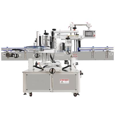 Stainless Steel Bottle Labeling Equipment Double Sides Bottle Labeling Machine 3600BPH