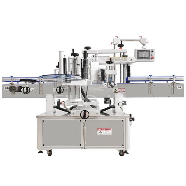 Stainless Steel Bottle Labeling Equipment Double Sides Bottle Labeling Machine 3600BPH