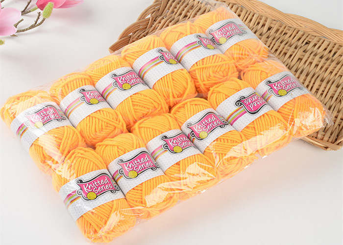 Assorted Color DIY Ball 100% Acrylic Crochet Yarn for Hand Knitting , ODM