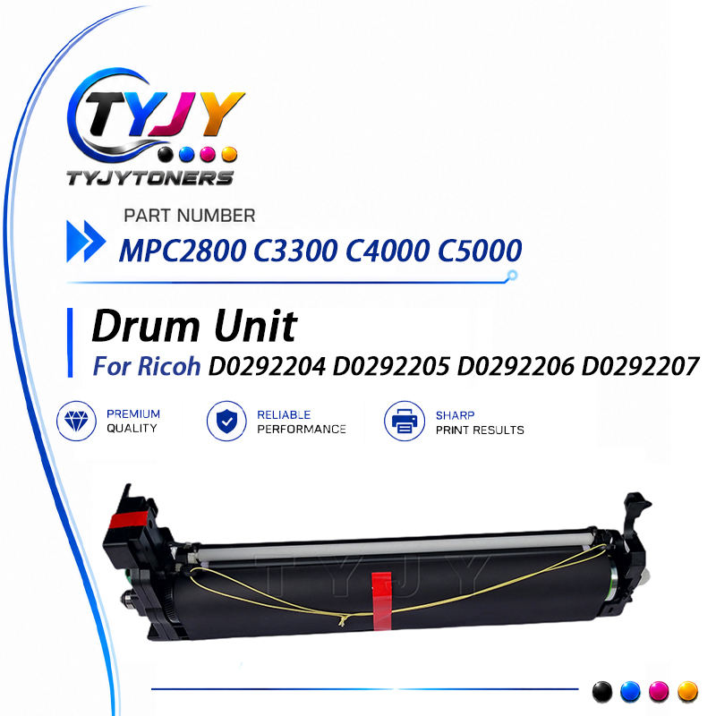 Drum Unit for Ricoh MPC2800 C3300 C4000 C5000 Printer Drum Cartridge D0292204 D0292205 D0292206 D0292207 Assembly Kit D029-2204 D029-2205 D029-2206 D029-2207 