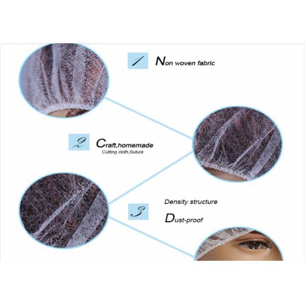 Крышки полипропилена устранимые Боуффант хирургические для химиката/клиники/медицинского центра