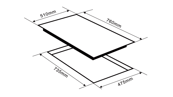 Tempered Glass Surface 5 Burner Gas Cooktop Built In Flameout Protection For Hotel Or Household Use