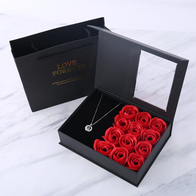 2022 Popular Cheap Price Lipstick Box With Soap Roses Birthday Valentine Gifts