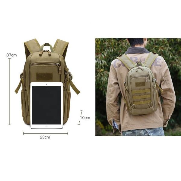 Logo personnalisé Sac à dos tactique imperméable à l' eau sac à dos de montagne en plein air