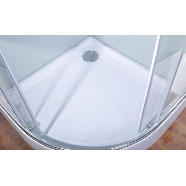 Compartiments transparents de douche de salle de bains de quart de cercle avec de grands jets de massage