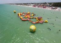 La aguamarina maya de Inflatabled de la playa carrera de obstáculos parquea/de la flotación para el alquiler