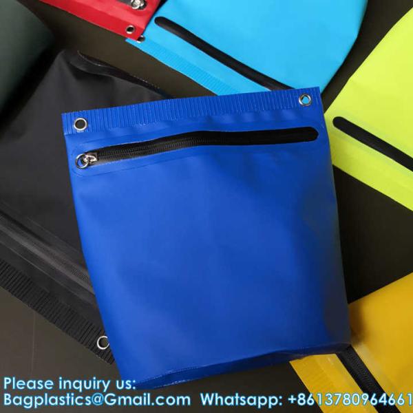 Custom Logo Waterproof Bag PVC Tarpaulin Fishing Bags Washing Bag Made With Welding Process