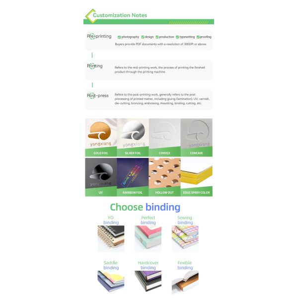 Eco Friendly Custom Planner Printing 50 Pages - 200 Pages Personalized Hardcover Book
