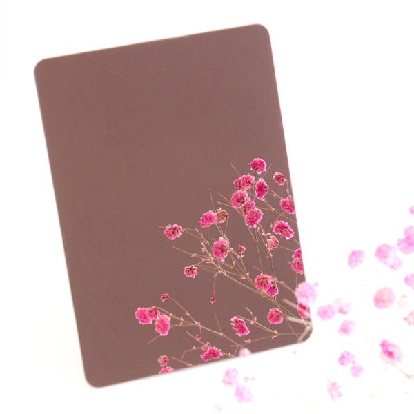 3.0mm Mirror 304 Black Decorative Stainless Steel Sheet Gold Nano Stainless Steel Plate