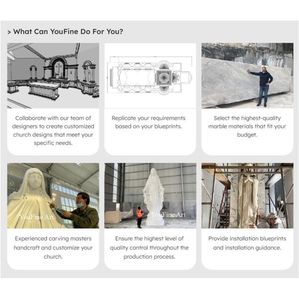 Customized Large Life Size Religious Sculpture Garden Decorative Pure White Marble Holy Family Church Statue