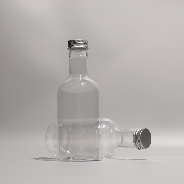 OEM Tight Sealing Plastic PET Bottle Round Shape With Screw On Lid