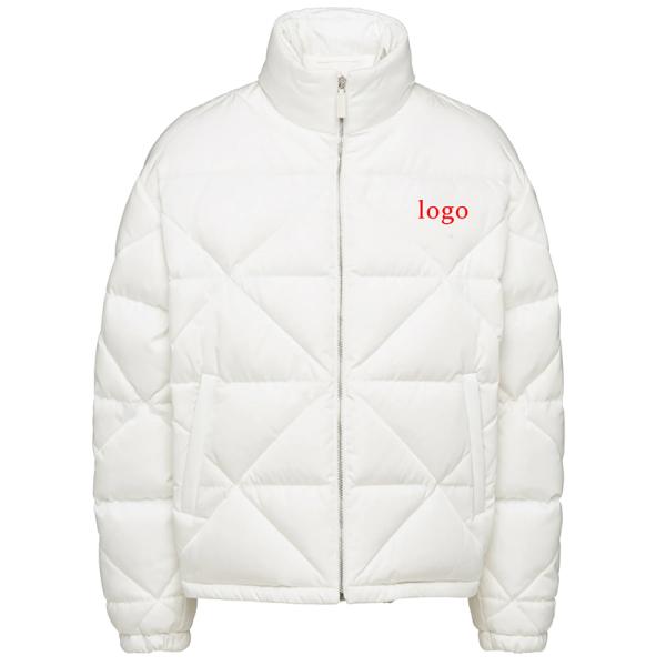 Chaqueta de invierno de alta calidad hombre abrigo cálido hombre collar de pie chaquetas de color sólido chaqueta masculina moda chaqueta masculina