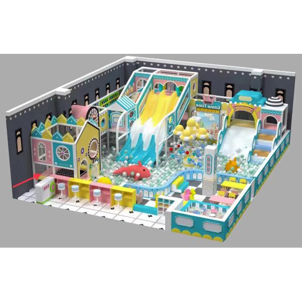 Customized Max Capacity Indoor Playground with Big Slides Other Soft Play Equipment