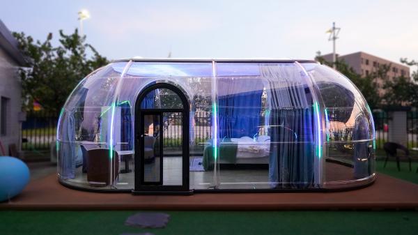 Fashionable PC Tough Dome Tent Outdoor Star Cabin Bubble Tent for Restaurant Camping Made of Durable Container Material