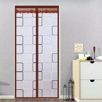 MOQ 100pcs Cortina de porta de plástico magnético personalizável para fácil instalação e manutenção