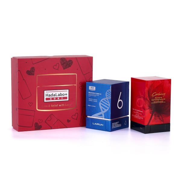 Boîte de papier pliable pour les soins de la peau et les parfums Boîte d'emballage cadeau de maquillage cosmétique de luxe