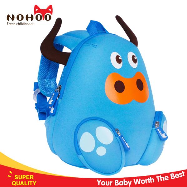 Neoprene Cute Kids Cow Backpack , Personalized Book Bags For Toddlers