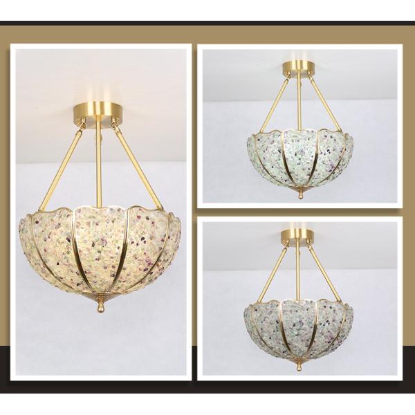 All Copper Crystal Chandelier Living Room Bedroom Study Hotel Room Homestand  Watermelon Light