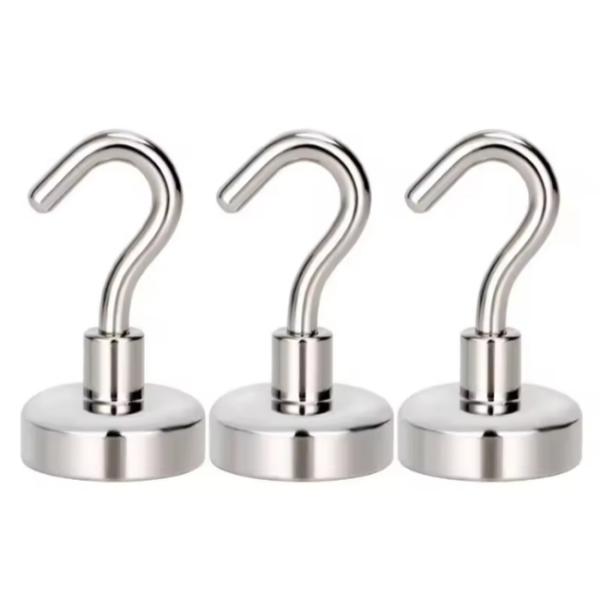 OEM Heavy Duty Magnetic Ceiling Hooks Magnetic Door Hook Nickel Plating