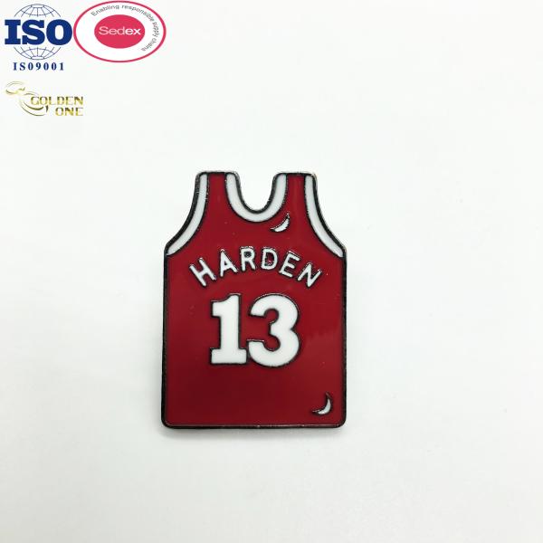 Hard Physical Basketball Enamel Pins Jersey Number 23 Sports Custom Company Logo