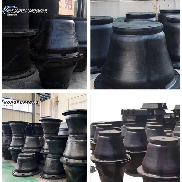 1000h Cone Port Fender Excellent Shear Resistance Marine Grade Rubber Long Service Life