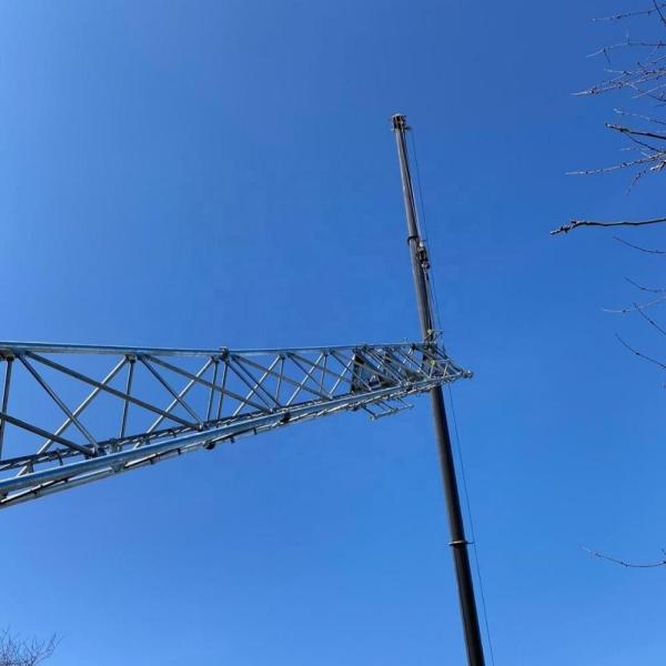 O mergulho quente da torre tubular de aço das telecomunicações galvanizou 15M Height