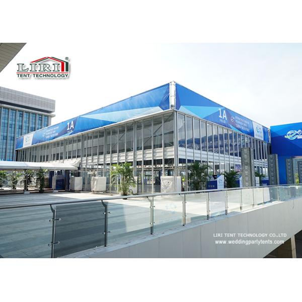 Шатры выставки белого ветра цвета упорные напольные с стеной ABS трудной для персоны 2000