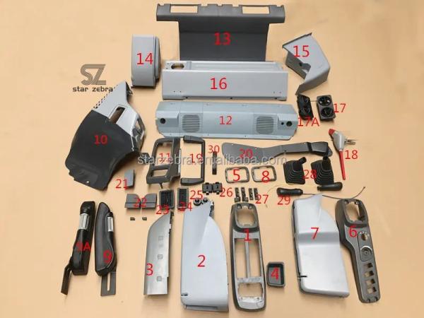 Design Excavator Cab Plastic Trim Panel for Construction Works PC130 PC160 PC200 PC240 PC270 PC360-7 Interior Panel Toolbox