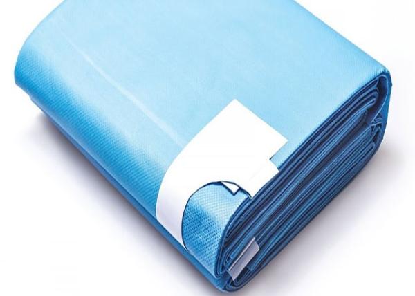 Blue Color Sterile Disposable Surgical Drapes Alcohol Repellent Fluid Absorbent