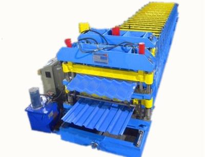 3 Phase Colored Steel Glazed Tile Roll Forming Machine With 1 Year Warranty roof roll forming machine