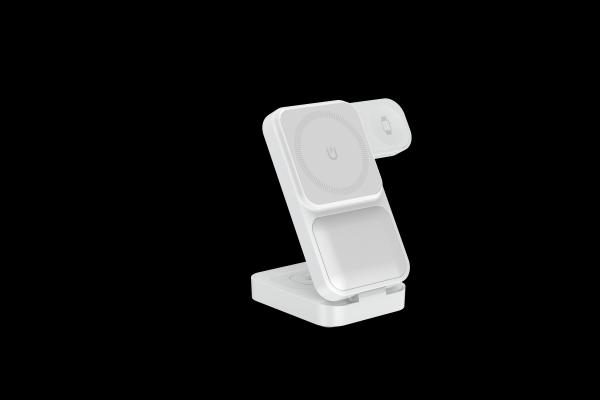 S1 折りたたむ磁気 3 in 1 ワイヤレス充電器 15W/10W 充電支架 サポート Apple's And Samsung's 製品