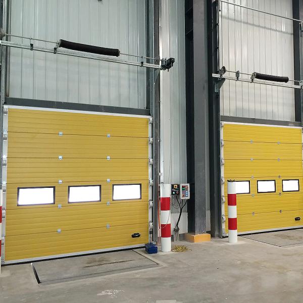 Aluminum Frame Door and Frosted Glass Villa Automatic Garage Door