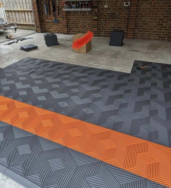 PP Garage Carpet Tiles Tile 2500lbs Commercial Garage Floor Tiles