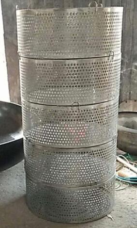 Stainless Steel Sterilization Trays For Vertical Sterilization Autoclave / Retort