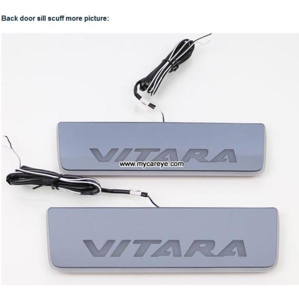 Suzuki Grand Vitara LED door sill plate light moving door scuff Pedal lights