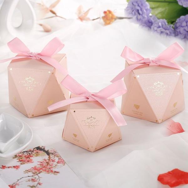 Paper Custom Made Candy Boxes With Logo For Christmas / Wedding / Festival